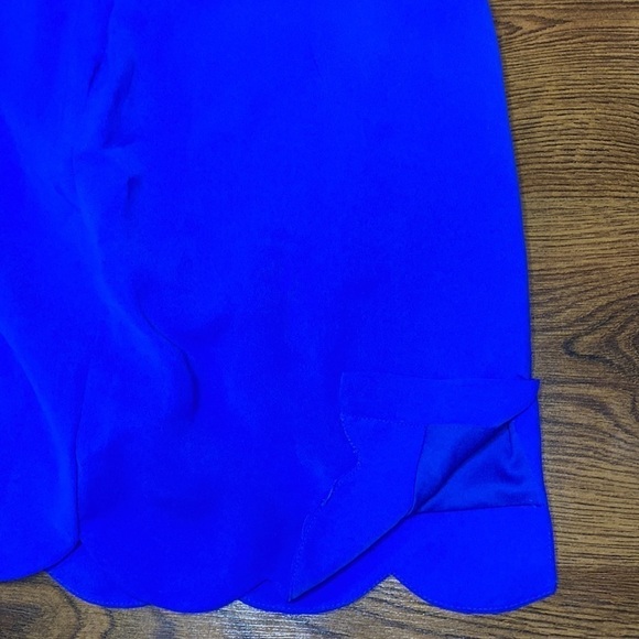 🌷hyfve🌷royal Blue Scalloped Hem Short Skirt - Picture 5 of 5